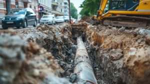 water line replacement with Environmental Service Corp., a waste and water management company servicing Northeastern PA.